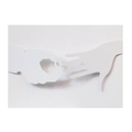 Laser-cut wedding invitation featuring paper art hands and a diamond ring design - White