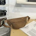 Αθλητική τσάντα στήθους με καφέ καρό σχέδιο και ρυθμιζόμενο ιμάντα για εξωτερικούς χώρους - Χακί