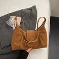 Chic brown underarm shoulder bag with pleated leather and a gold metallic buckle detail - Brown No Pendant