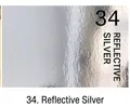 Laser cut candle holder wrap in reflective silver finish with floral pattern number 34 - Pattern 34 / Reflective Silver