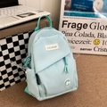 Mini bolso de pecho en nailon azul menta con correa ajustable y logo CHUANGMI - Verde