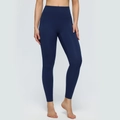 Leggings da yoga a vita alta blu scuro con tessuto morbido e vestibilità slim - S / Blu Notte