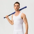 Men's Pro compression training vest in white breathable elastic fabric for gym - 3XL / Tops / White
