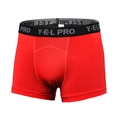 Rote Sport-Boxershorts für Herren aus atmungsaktivem Mesh mit breitem schwarzem Elastikbund - XL / Rot (7005)