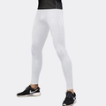 Weiße Herren PRO Kompressionshose aus hochdehnbarem, schnelltrocknendem Stoff für Sport - XS / Weiß