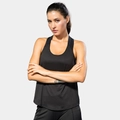Damen Sport-Unterhemd in Schwarz schnelltrocknend für Fitness und Yoga-Training - S / Schwarz