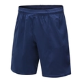 Short de sport pour hommes bleu foncé en tissu séchage rapide avec taille élastique - S / Bleu marine
