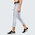 Men's white PRO compression shorts with black contrast seams for fitness and running - S / White