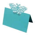 Laser-cut Tiffany blue butterfly place card for weddings with a folding base stand - 50 Sheets / Tiffany Blue