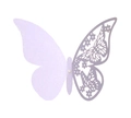 Detail eines lavendelfarbenen Schmetterlings mit Laser-Schnittblumen und Glitzer - Hellviolett