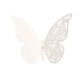 3D hollow ivory butterfly wall sticker and card decoration for home party events - Ivory