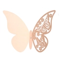 Laserschnitt 3D Schmetterling Wandaufkleber in Roségold mit Perleffekt-Finish - Jaden-Perle