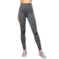 Leggings yoga a vita alta da donna in grigio melange con tasca laterale elastica - Taglia S / Pantaloni e gonne / Grigio melange