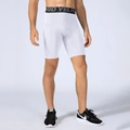 Pantaloncini a compressione bianchi da uomo con tasca laterale ed elastico in vita - Taglia S / Pantaloni e gonne / Bianco