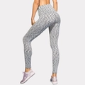 Leggings sportivi donna a vita altissima in grigio melange con tasche elasticizzate - Grigio Colorato