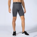 Pantaloncini fitness a compressione uomo grigio scuro con tasche laterali ed elastico - Taglia S / Pantaloni e gonne / grigio melange