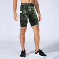 Pantaloncini fitness a compressione uomo camo verde foresta con tasca laterale - Taglia S / Pantaloni e gonne / Mimetico Nero