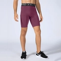 Pantaloncini compressione uomo viola scuro con elastico in vita e tasche laterali - Taglia S / Pantaloni e gonne / Borgogna