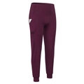 Damen Yoga-Hose mit hoher Taille in Dunkelburgunder und praktischer Seitentasche - S / Burgunderrot