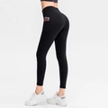 Legging de yoga noir taille haute pour femme avec poches latérales et effet galbant - XL / Bas / Noir