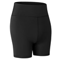 Short de yoga noir à taille haute en tissu de compression élastique à séchage rapide pour femme - XL / Bas / Noir