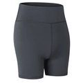 Short de yoga gris anthracite pour femme avec taille haute et tissu de compression - L / Bas / Gris de l'Aube