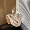 Große weiße vielseitige Shopper-Tasche mit passendem Tennisschläger-Zubehör in Weiß - Weiß