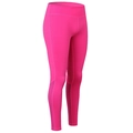 Dames yoga broek in felroze met hoge taille en ademende mesh inzetstukken - S / Rozerood