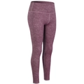 Women's high waist yoga leggings with purple marble tie-dye pattern and slim fit - Purple Red Mottled