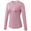 Haut de yoga à manches longues pour femmes en rose poudré avec mesh et coupe ajustée - 2XL / Hauts / Rose Brumeux