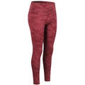Women's high waist camo yoga leggings in deep red camouflage print for fitness - Red Camouflage
