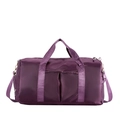 Deep purple waterproof fitness bag with dry wet separation for travel and yoga - Deep purple