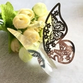 3D laser-cut butterfly decorations in silver and bronze metallic finish for party decor - Reflective Silver