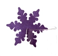 Lila Glitzer-Schneeflocke Platzkarte für Weingläser bei Hochzeiten und Weihnachtsfeiern - Dunkellila