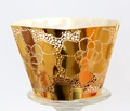 Detailed laser-cut hollow pattern on metallic gold cupcake liners for elegant party decor - 5cm / Reflective Gold