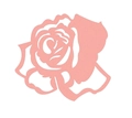 Segnaposto rosa a forma di rosa tagliato al laser per bicchieri e decorazioni nuziali - Rosa