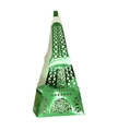 Dettaglio scatola regalo Torre Eiffel intagliata al laser in verde metallizzato - Verde Riflettente