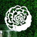 Carte de verre à vin rose blanche découpée au laser pour mariage et décoration de table - Blanc