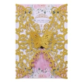 Invito a farfalla tagliato al laser glitter oro per festa di gala Quinceañera - Glitter Spesso Oro Profondo 93#