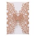 Champagne glitter butterfly laser cut invitation cover for weddings and festive cards - Thick Champagne (96#)