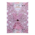 Pink glitter laser-cut butterfly invitation card with floral insert for wedding celebrations - Thick Pink 97#