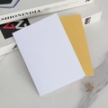 Eleganti biglietti d'invito bianco perlato e oro con finitura scintillante - Copertina Bianca + Pagina Interna Oro