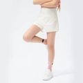 Pantaloncini sportivi bianchi a rapida asciugatura per bambina con scarpe bianche - 120 / Bianco Sporco
