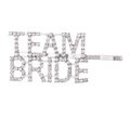 Team Bride Haarklammer aus Silberlegierung mit Strasssteinen für Hochzeiten - Silber