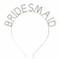 Dettaglio del cerchietto BRIDESMAID con strass scintillanti e montatura in lega d'argento - BRIDESMAID Argento