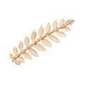 Goldene Strass-Haarspange mit Blattmotiv und elegantem Brautkopfschmuck im römischen Stil - Gold (FJ049)
