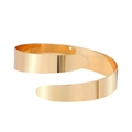 Brazalete multicapa de estilo barroco dorado con un acabado metálico pulido de efecto espejo - Dorado (BH013)