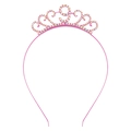 Diadème d'anniversaire rose avec strass et chiffre 9 pour fête de filles - 9 ans / Rose
