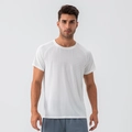 T-shirt sportiva da uomo bianca traspirante a rapida asciugatura con maniche raglan - S / Bianco