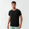 T-shirt sportiva da uomo in mesh nero, traspirante, ad asciugatura rapida e con vestibilità ampia - S / Nero